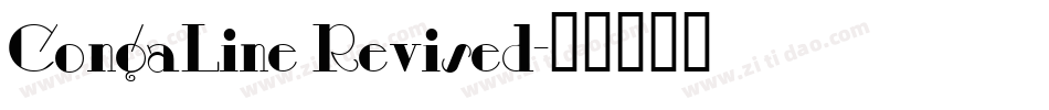 CongaLine Revised字体转换
